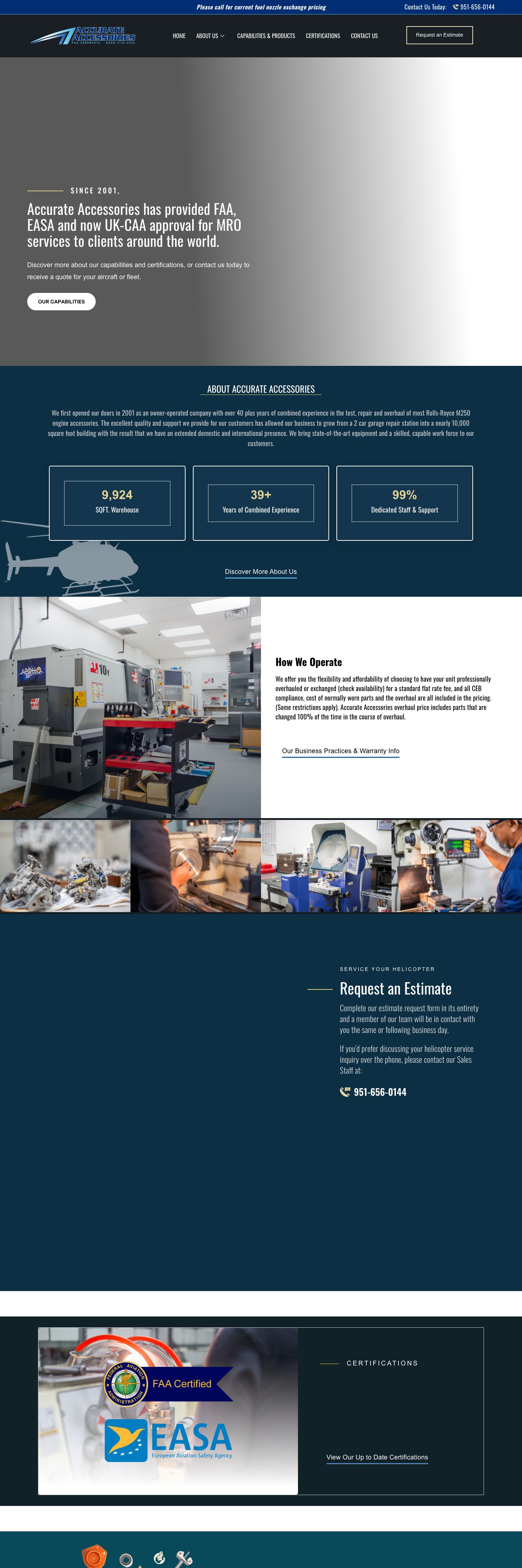 Accurate Accessories website by Inspirable